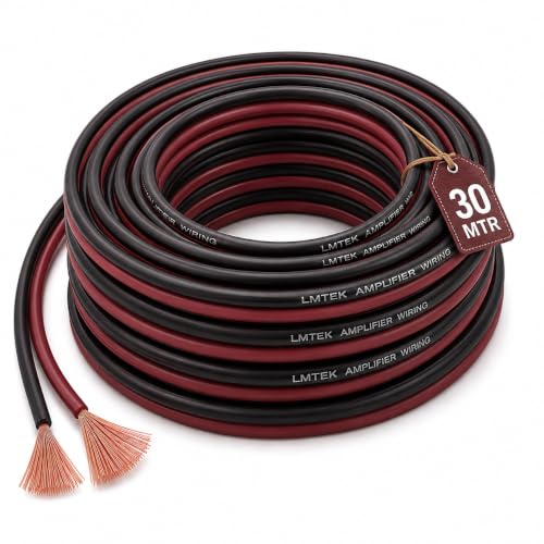 Image of MOCKING BIRD 16 AWG Gauge Speaker Cable (30 Mtr)-2 Conductors Red Black Audio Cable, Low Voltage Copper Wire for Speaker, Home Theater, Car Audio, Amplifier, Receiver | (30Mtr)