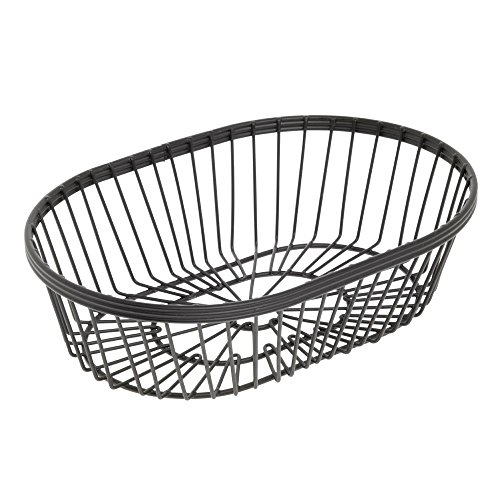 american metalcraft wbbv90 wire basket oval black 934 l x 634 w x 2 34 h