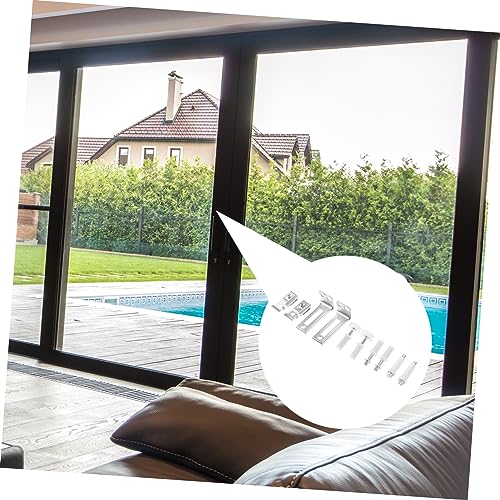 Kit de herrajes para puerta corrediza bi plegable con guía inferior de reemplazo miniatura 3