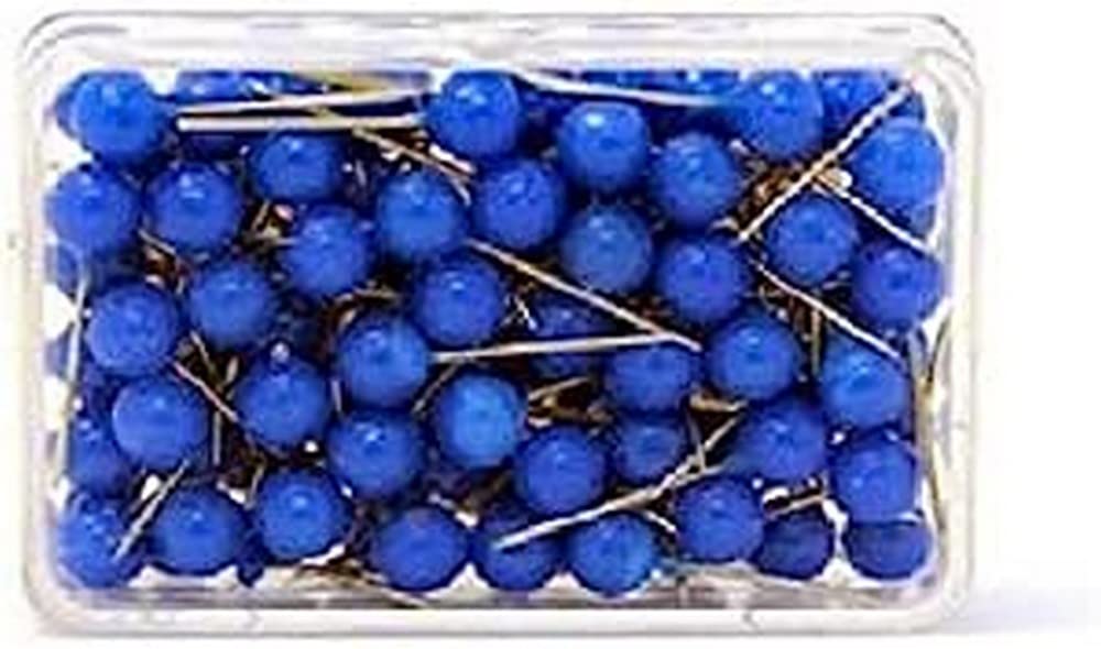 magnetoplan 111165003 Push Pins Hardened Stainless Steel Blue