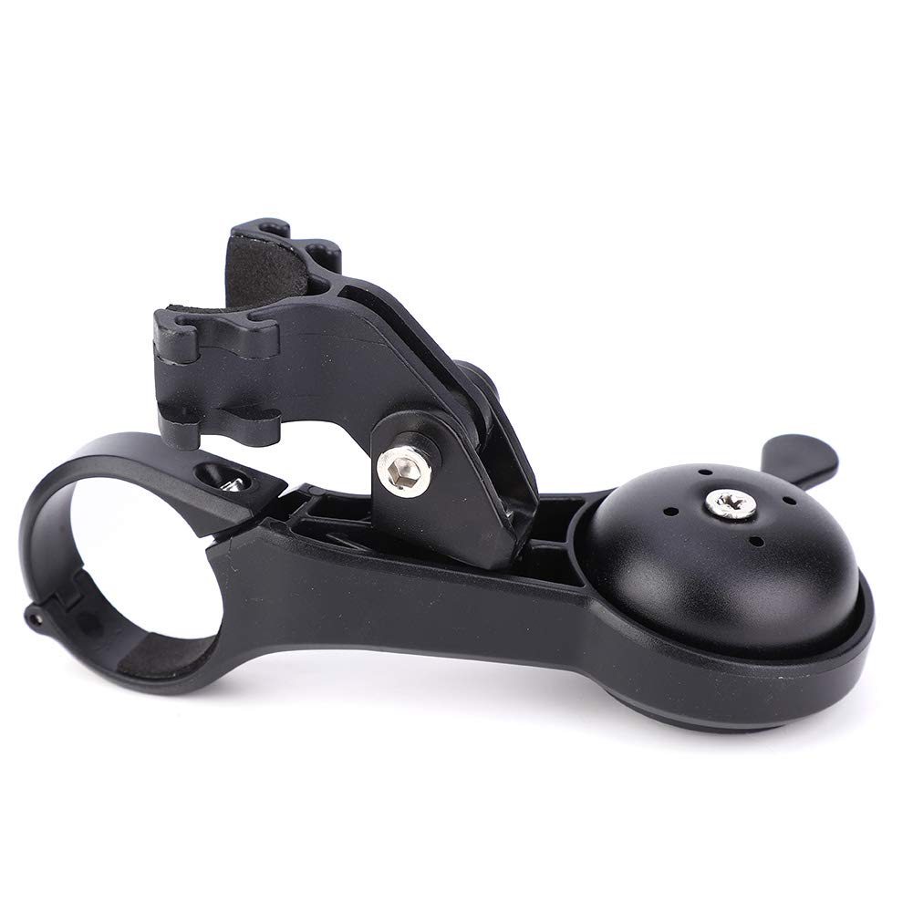 Wspornik komputera rowerowego i uchwyt na dzwonek, uchwyt na kierownicę 31,8 mm do rowerów górskich/szosowych, wielofunkcyjny stolik kodowy z gniazdem na kamerę sportową, lekki, wytrzymały plastik (A)