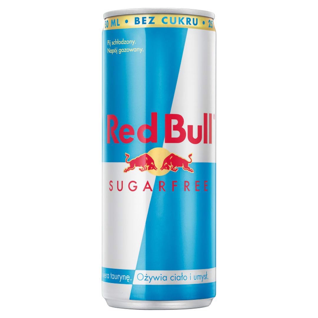 48x Red Bull Sugarfree mit Taurin und Koffein zuckerfrei Energiegetränk Sportgetränk Energy Drinks 250ml Dose