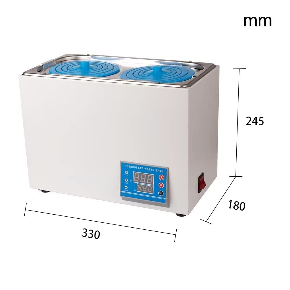 Bain-marie De Laboratoire Thermostatique Numérique Scientifique, Chauffe-eau Électrique De 600 W, Revêtement En Acier Inoxydable De 6,86 L, Bain-marie De Laboratoire Chauffage À 100 ℃,Exactitud 0,01