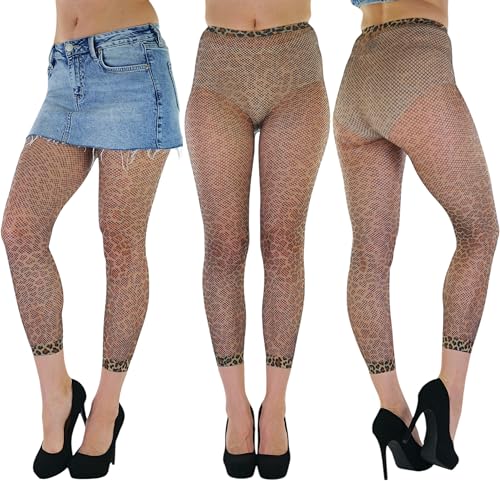 Image of ToBeInStyle Women's Footless Opaque Animal Zebra Tiger Tights Hosiery