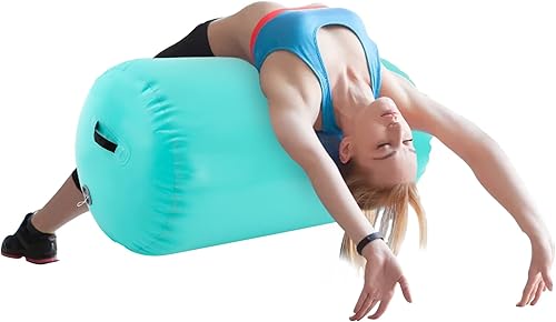 DNYSYSJ Air Roller Air Spot - Barril de aire para gimnasia, entrenador de gimnasia con bomba eléctrica para yoga, animadoras, hogar y uso en agua