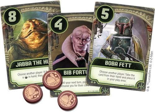 Image of Jabba's Palace A Love Letter Game - Rebel Bravery and Vile Deceit! Strategy Game for Kids and Adults Set in The Star Wars Universe, Ages 10+, 2-6 Players, 20 Minute Playtime, Made by Z-Man Games
