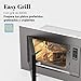 UNIVERSALBLUE Microondas Encastrable Acero Inoxidable | Grill |Integrable | 700W de Potencia...