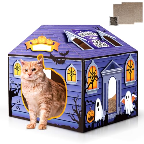 Haunted House Cat Scratcher