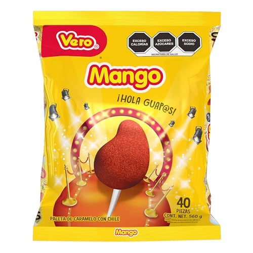 La Mejor Recopilación de Paletas Top 5. 45 Paleta de Caramelo con Chile Sabor Mango Paquete 40 Piezas