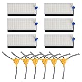 SANKUAI LT-Home, 6Set Hepa Filter + 6PCS Seitenbürste for Eufy RoboVac 11+ 11 Plus-Roboter-Staubsauger Ersatzteile Zubehör