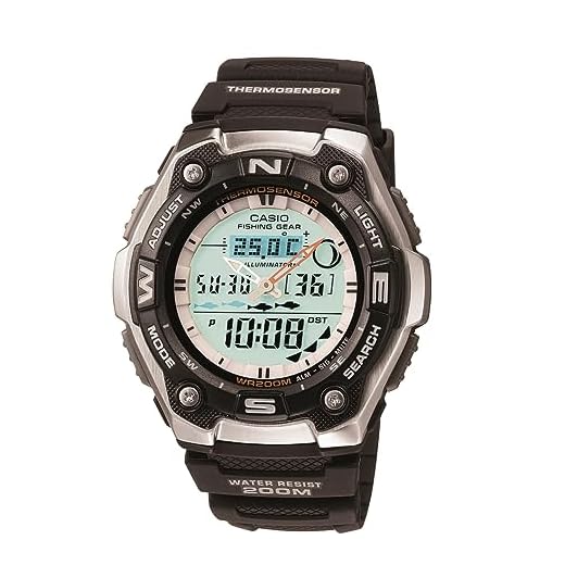 Casio Men's AQW101-1AVCF Active Dial Multi-Task Gear Sport Watch