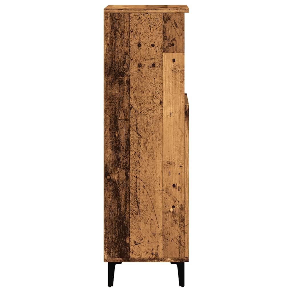 Mueble de baño de madera de 30 x 30 x 100 cm, ahorra espacio, para cuarto de baño, material Truciolato, pequeño, 857111