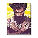 Kits de peinture à l huile de bricolage Oil Painting by Numbers Kit Carcajou bricolage kits de peinture à l huile pour les adultes Junior enfants by Numbers Maison Murale Artisanat Décoration，avec pi