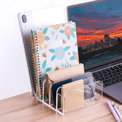 NiHome Clear Acrylic Letter Rack, Multipurpose Letter Holder and Organizer for Home, Office, and Classroom, Durable Anti-Slip Design for Efficient Space Utilization. - Cosy Home Interiors NiHome Clear Acrylic Letter Rack, Multipurpose Letter Holder and Organizer for Home, Office, and Classroom, Durable Anti-Slip Design for Efficient Space Utilization. - Image 8