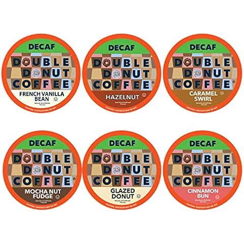 Double Donut Decaf Medium Roast Coffee Pods Variety Pack - 24 Count Cover