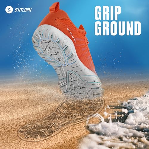 Image of SIMARI Mens Womens Water Shoes Sports Quick Dry Barefoot Diving Swim Surf Aqua Walking Beach Yoga