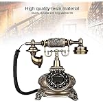 Gvnd-Imitation-Copper-Vintage-Style-Rotary-Retro-Old-Fashioned-Rotary-Dial-Home-and-Office-Telephone-Functional-Antique-Style-Telephone-with-LED-Display