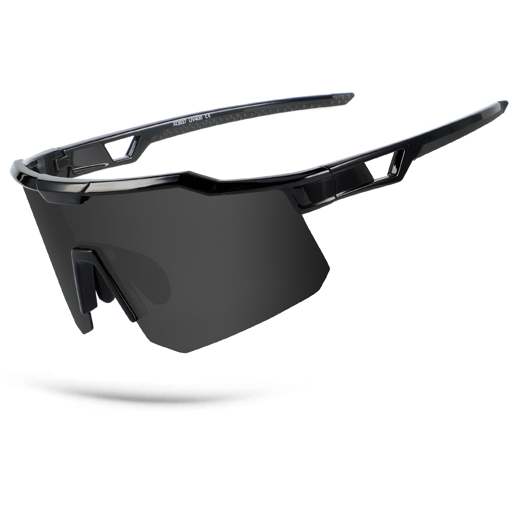 OULAIQI Occhiali da sole da ciclismo per uomo e donna, occhiali da baseball, design leggero, protezione UV400, occhiali sportivi