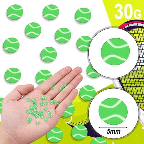 Image of Weysat 30g Mini Tennis Polymer Clay Slices 0.2 Inch Tiny Clay Tennis Pieces Sports Sprinkles Ball Confetti for Clips Nail Art DIY Craft Party Decoration Favors for Team Sports Lover