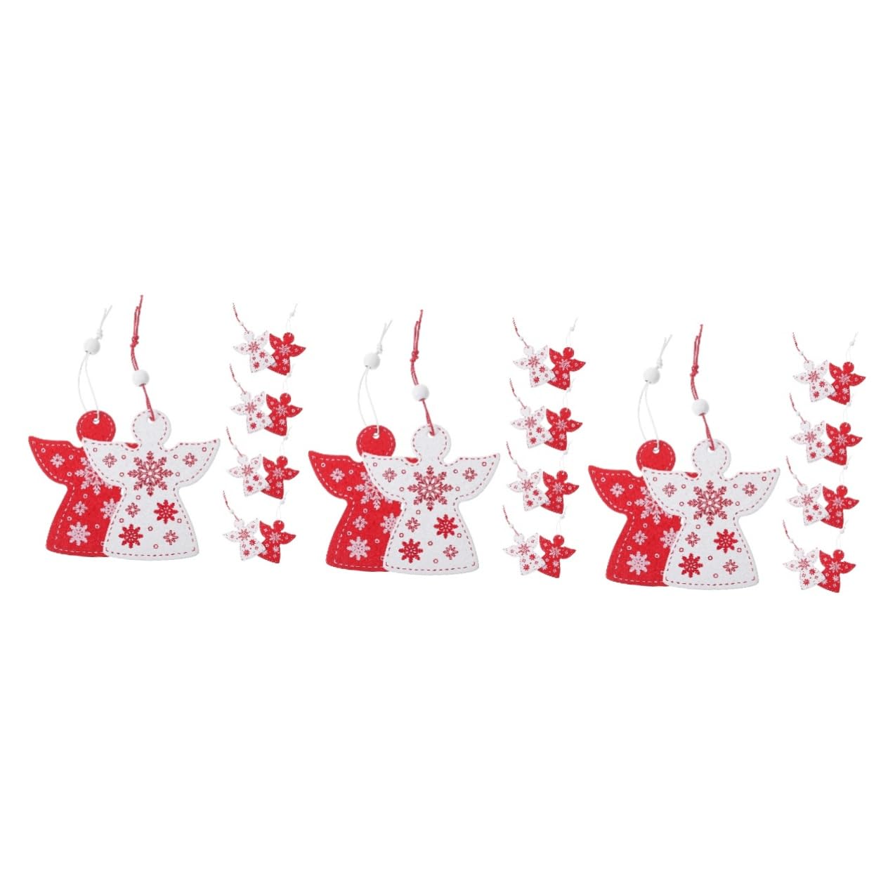 VILLCASE 60piezas Colgantes De Ángel Para Decoración Navideña Adornos Para Árbol De Navidad Para Fiestas y Celebraciones