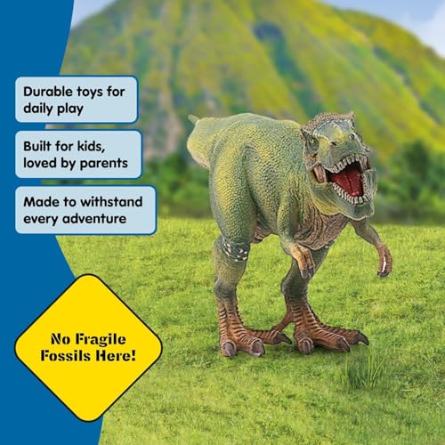 Image of Schleich Dinosaurs - 11 inch Tyrannosaurus Rex Dino Figurine - Kids 4+ | 14525 | Dinosaur Figurine, Realistic Animal Toys, Dino Figure for Boys and Girls, Screen-Free Imaginative Pretend Play