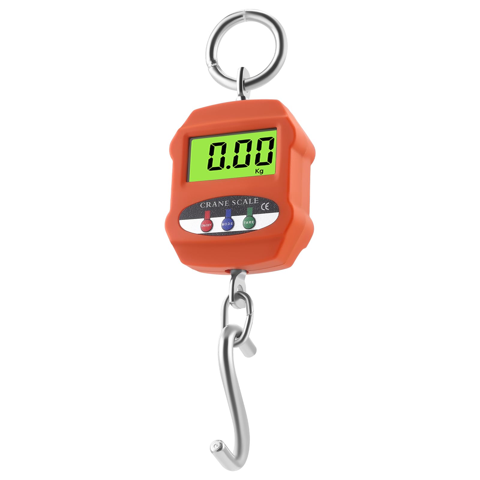 Bilancia digitale per gru 300 kg, display LCD, portatile, kg/lb/N, con batteria