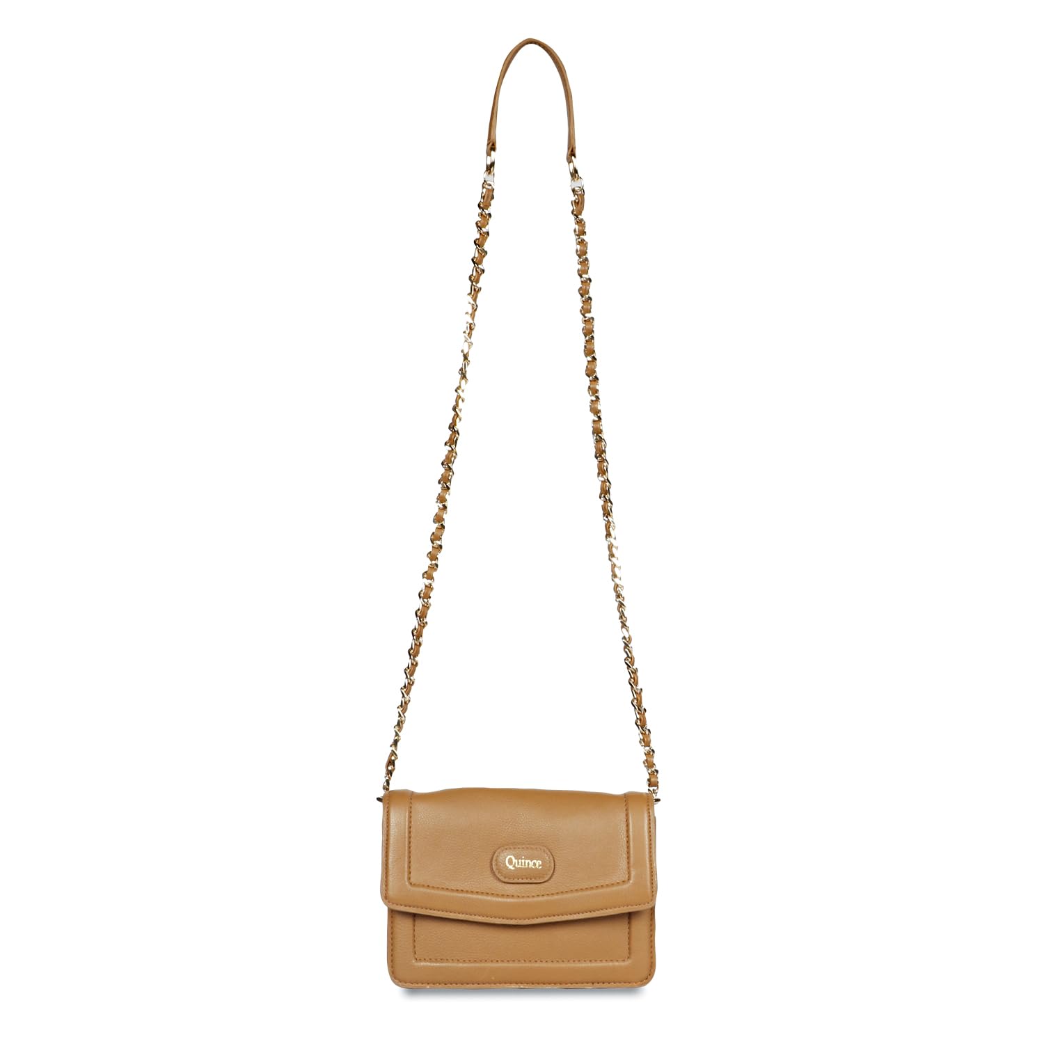 SaintGWomens Peach Leathers Shoulder & Cross Body Handbag With Detachable Sling Straps