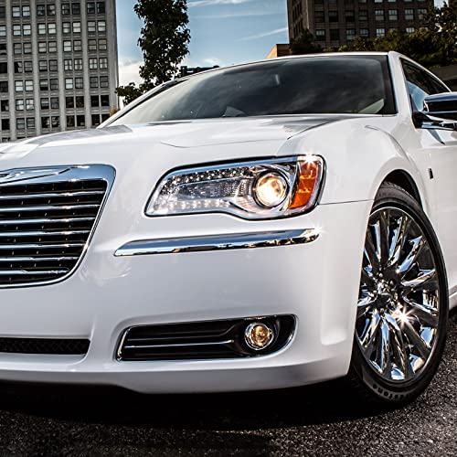 Fione - For Chrysler 300/300C Headlight Assembly 2011 2012 2013 2014 Halogen Type Led Drl Replacement Headlamp Left Driver Side 68143003Aa #TOP6