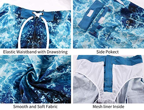 Image of Nonwe Men's Sportwear Quick Dry Board Shorts with Lining