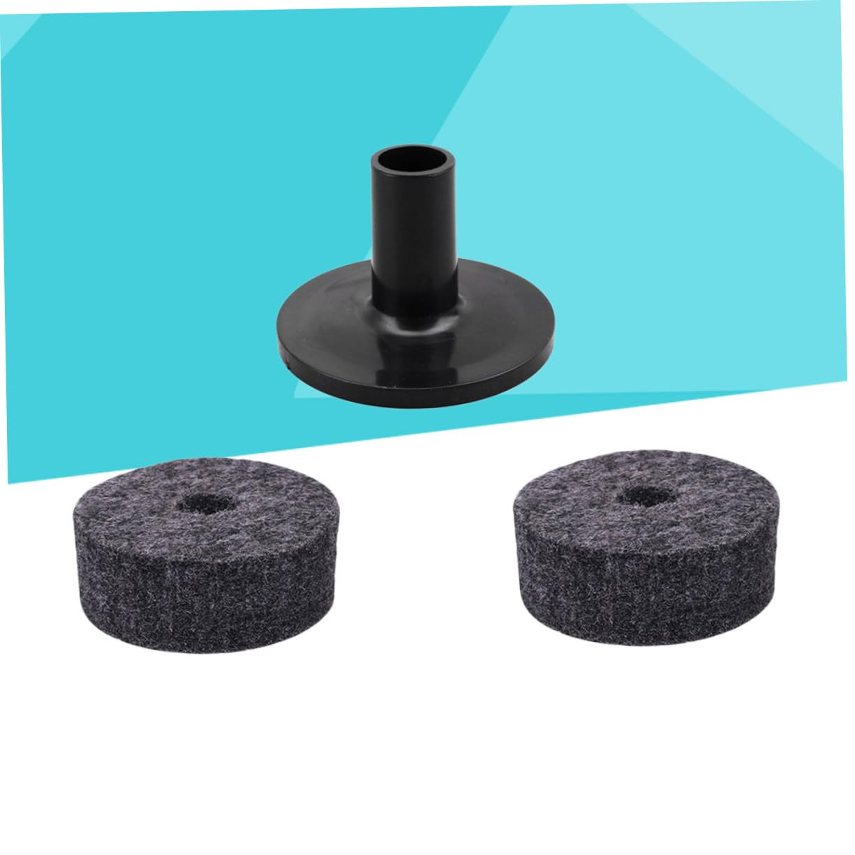 Levemolo Strap Button Felt Washers for Cymbal Drumming Practice Pad 2pcs Cymbal Sleeve 1pc
