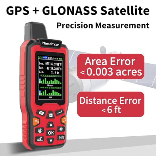 ZL180 Handheld GPS for Surveying, High Precision Rugged Land Surveying Equipment for Ranches, Garden, Farmland and Parking Area Distance Measuring - Thumbnail 5