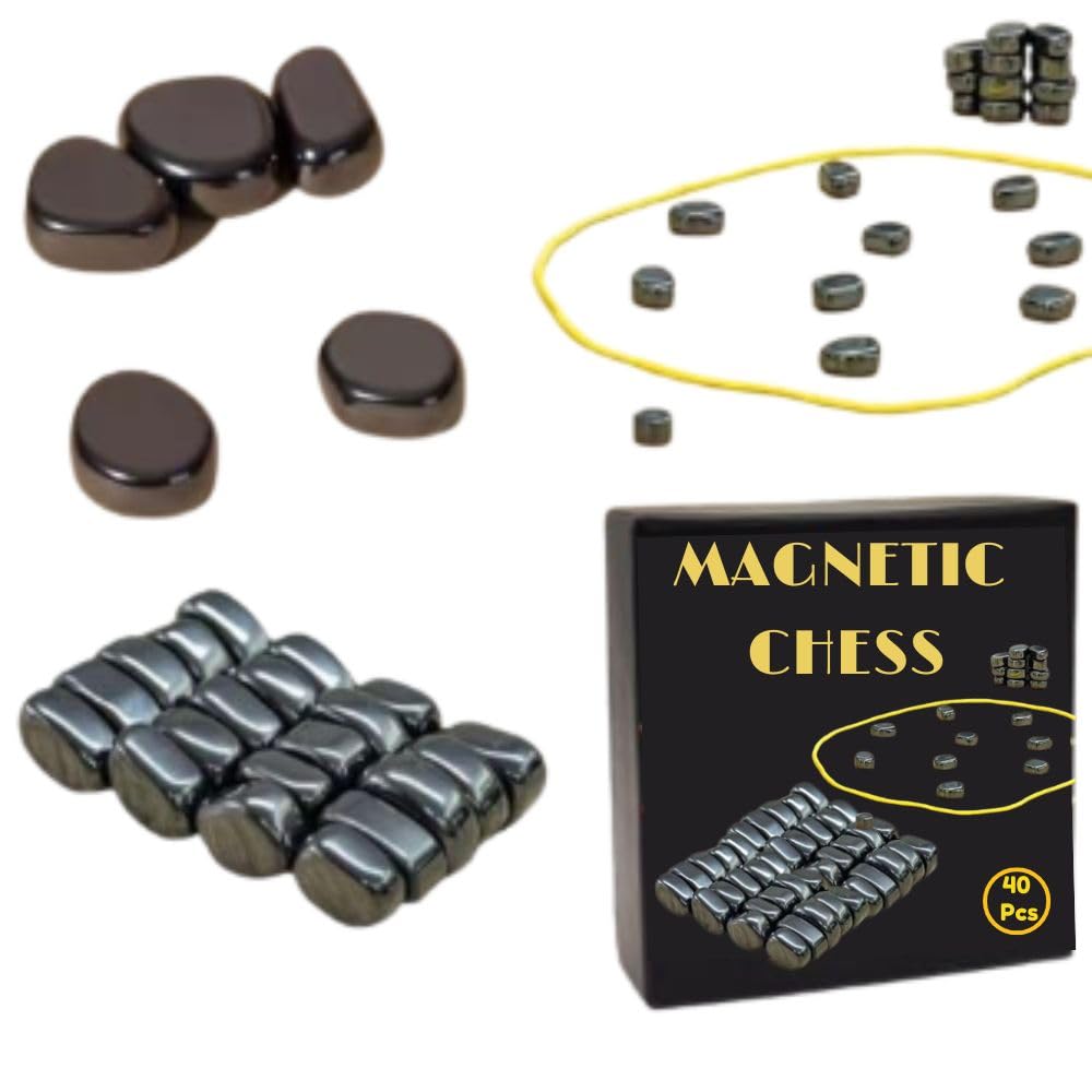 BLiSS HUES Magnetic Board Game for Kids - Portable Magnetic Chess Board Game with Strategy Stones, Educational Checkers Pebbles-Family Fun Games- 40 Magnets (B0D9DD3TWM) Amazon Price History, Amazon Price Tracker