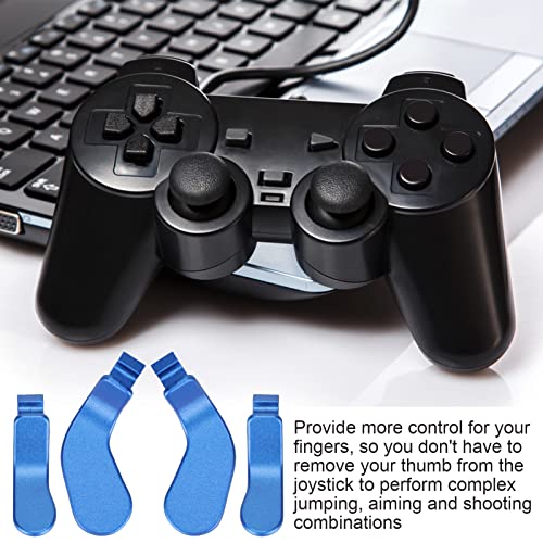 Image of Stainless Controller Paddles for One Series 2, Blue, 4 Pack Replacement