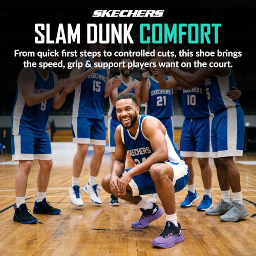 Image of Skechers Men's SKX Nexus Basketball Shoe | 5GEN Midsole Cushioning, Move Foam Insole, Breathable Mesh Upper, Torsion Stability Plate, Goodyear Rubber Outsole