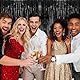 Lametta Vorhänge, 6 Stück Metallische Glitzervorhang Fringe 1m x 2m, Aluminiumfolie Quasten, Geburtstag, Hochzeit Party Dekoration, Geeignet für Weihnachtsbaum, Bühne, Halloween Dekoration (Schwarz)