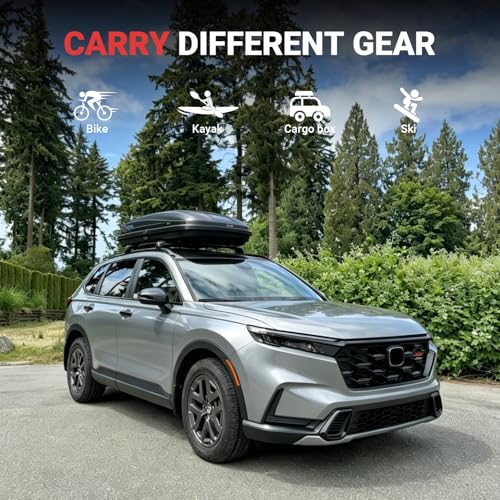 Image of All-Aluminum Roof Rack Cross Bars Compatible with Honda CR-V 2023-2026, No Drill Heavy-Duty Crossbars, 330 lbs Load Capacity, Rooftop Cargo Carrier for Bike, Kayak, Snowboard