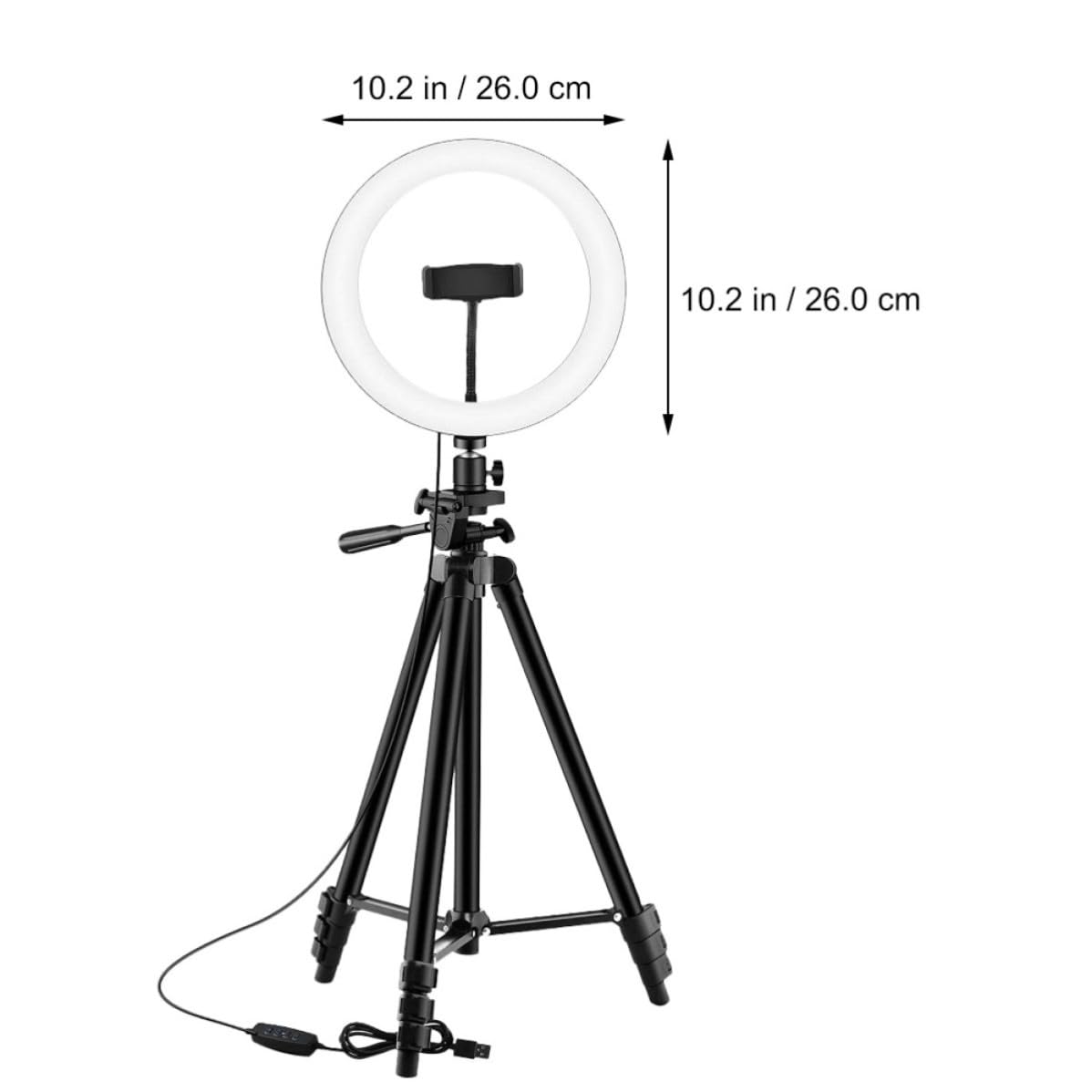 Lampada LED ad Anello per Selfie e Fotografia con Treppiede