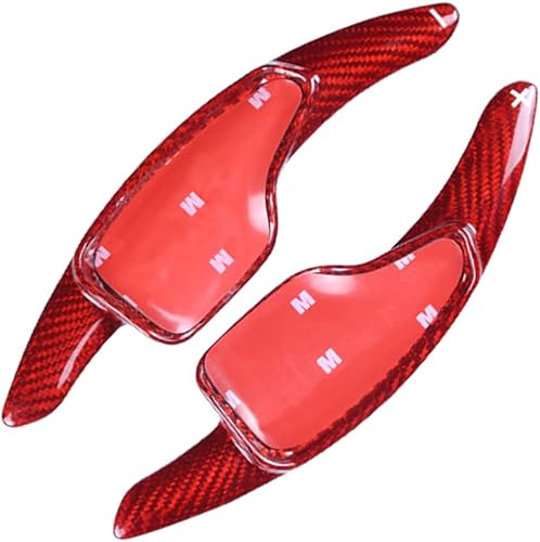 Miniatura 6 de GZYF Extensión de palanca de cambios de palanca de cambios en el volante, paleta de cambios roja para Chevrolet Camaro LS, para Camaro LT1, LT, para