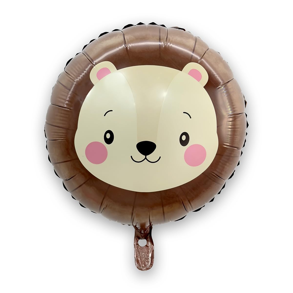 6PCS (18-24in) Safari Animal Foil Balloons, Jungle Safari Theme Birthday Party Decorations, Monkey Zebra Lion Elephant Helium Balloons, Animal Theme Birthday Party Supplies YuBeiKoo (Lion Brown)