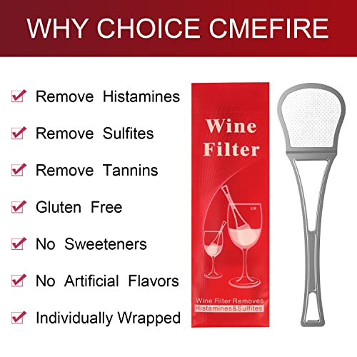 Wine Filter,Removes Histamine And Sulfites,Stop It Wine Allergies,Purifies Wine Without Compromising Taste And Purity(Pack Of 8) #TOP1