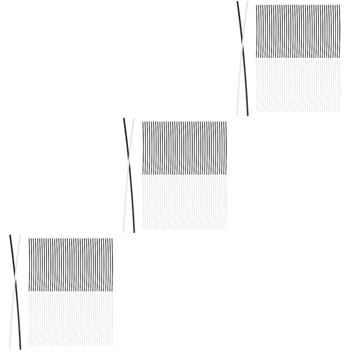 Toyvian 3sets Fret Rocker for Guitar Guitar Dots Notched Straight Edge Inlay Maker 60pcs*3