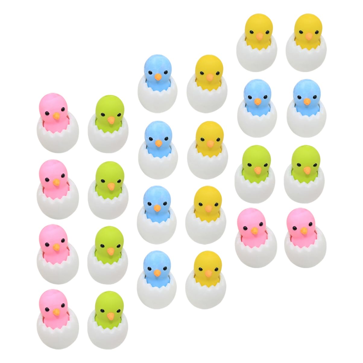 VILLCASE 3 Set Gomma Da Cancellare Shell Chick Gomme Da Cancellare Carino Mini Ragazze Freddo Pulcino Coniglio Divertimento Premi in Aula Gomma Da Cancellare Di Pasqua Pezzi * 3