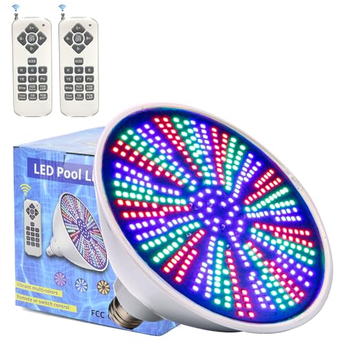 Cynlink 12V 50W LED Color Changing Pool Lights for Inground Pool, Swimming Pool Light Bulb with Remote, E26 Replacement Underwater Pool Lighting for Pentair and Hayward Light Fixtures, 1 Pack