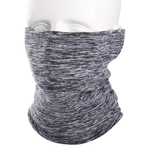 AXBXCX Neck Warmer Gaiter - Windproof Ski Mask - Cold Weather Face Motorcycle Mask Cycling Skull Cap Thermal Scarf for Running Snowboarding Fishing Hunting Cationic Gray