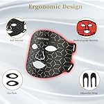 Red Light Therapy for Face & Neck, Red Light Mask with 850nm NIR, 7-1 Colors LED Light Therapy mask, Rechargeable LED Face & Neck Mask for Anti-Aging, Skin Firming & Radiant Glow at Home - Image 5