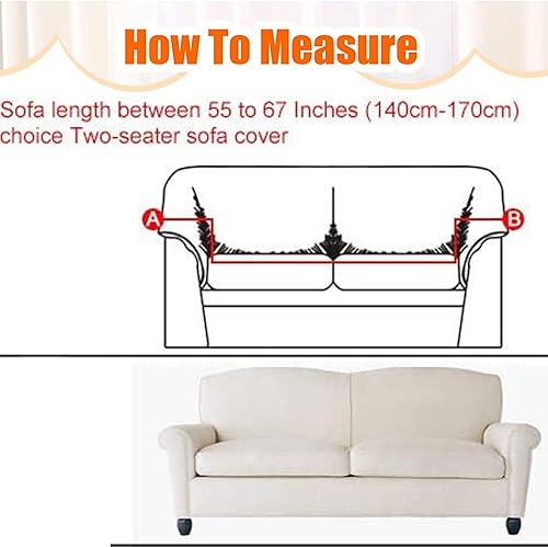 Miniatura 10 de ele ELEOPTION Funda para sofá de 4 plazas, funda de sofá de tela elástica para sofá seccional, protector para muebles en movimiento, sala de estar