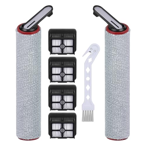 7 Stück Ersatzwalze Filter Set für Dreame H15 Pro / H15 Mix / H12 Pro FlexReach / H15 Pro FoamWash / H15S Nass- und Trockensauger Ersatzteile 2 Bürstenrolle + 4 Filter + 1 Reinigungsbürste