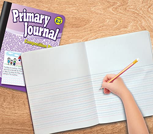 Cahier de composition primaire K-2 à couverture rigide, lot de 4