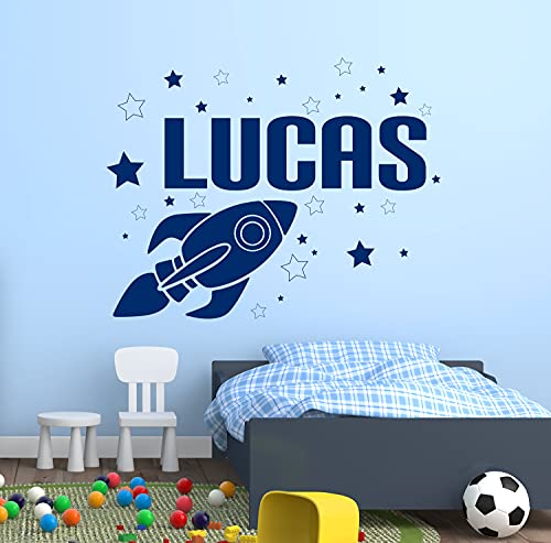 Vinilo Decorativo Personalizado Cohete 28 pulg x 22 pulg