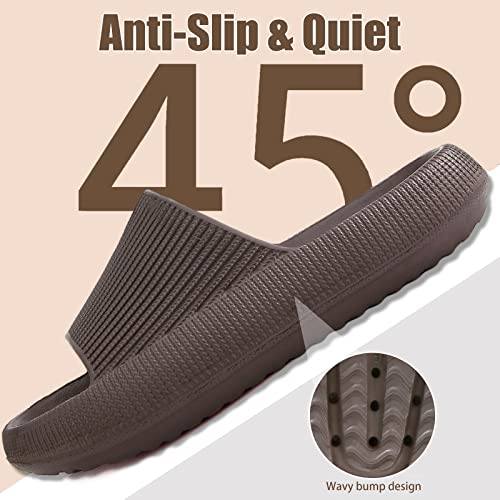 Image of rosyclo Cloud Slippers for Women and Men, Pillow House Slippers Shower Shoes Indoor Slides Bathroom Sandals, Ultimate Comfort, Lightweight, Thick Sole, Non-Slip, Easy to Clean